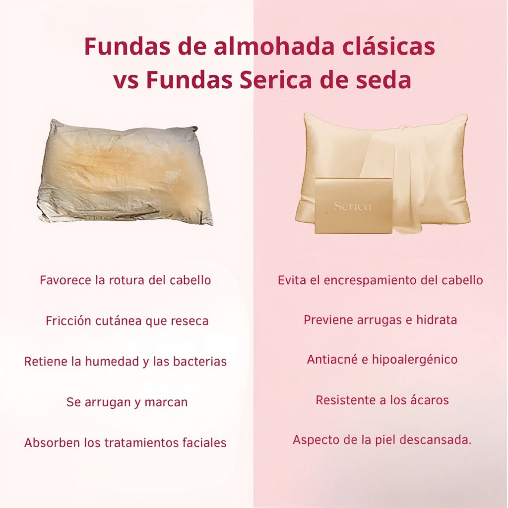Funda de almohada 100 % seda