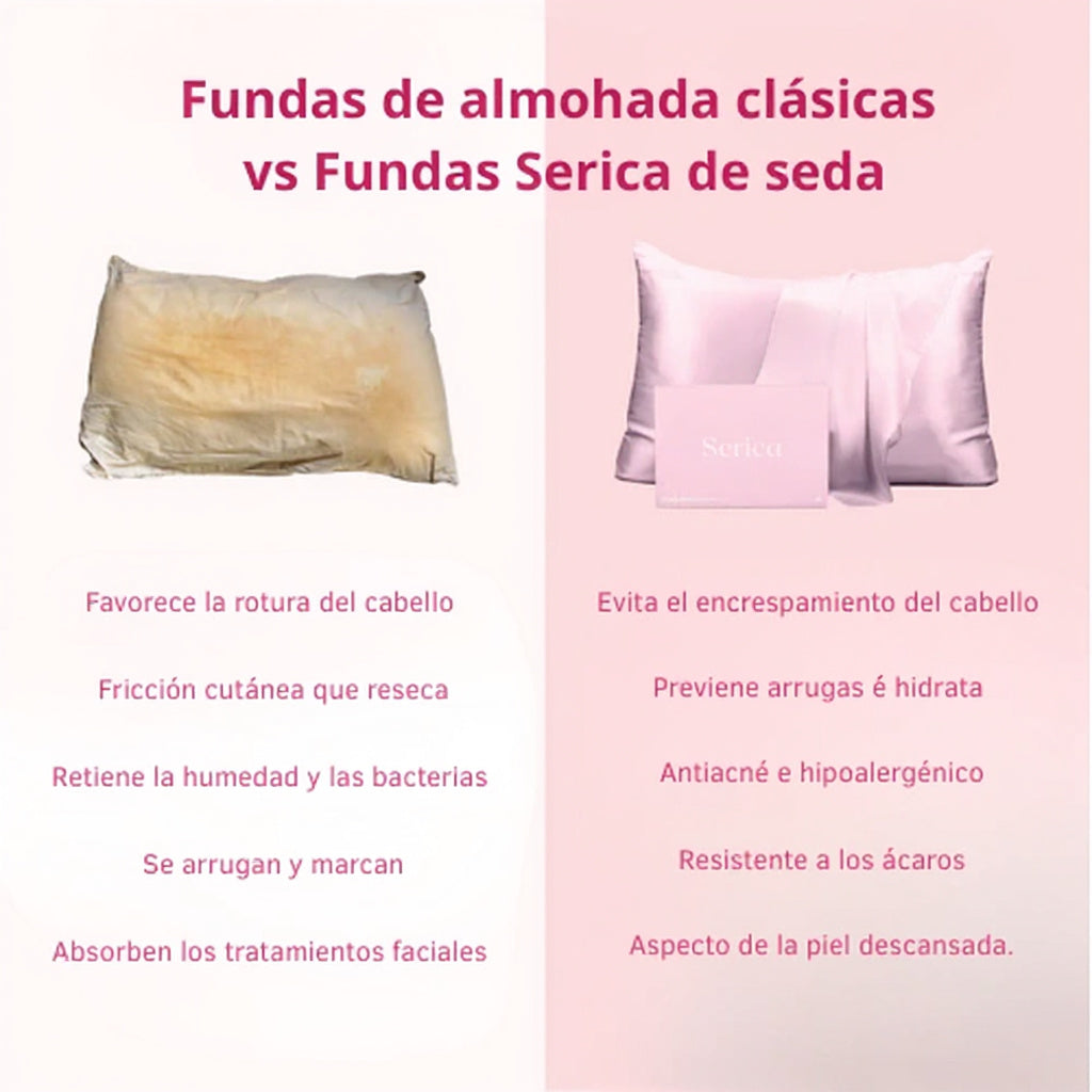 Funda de almohada 100 % seda