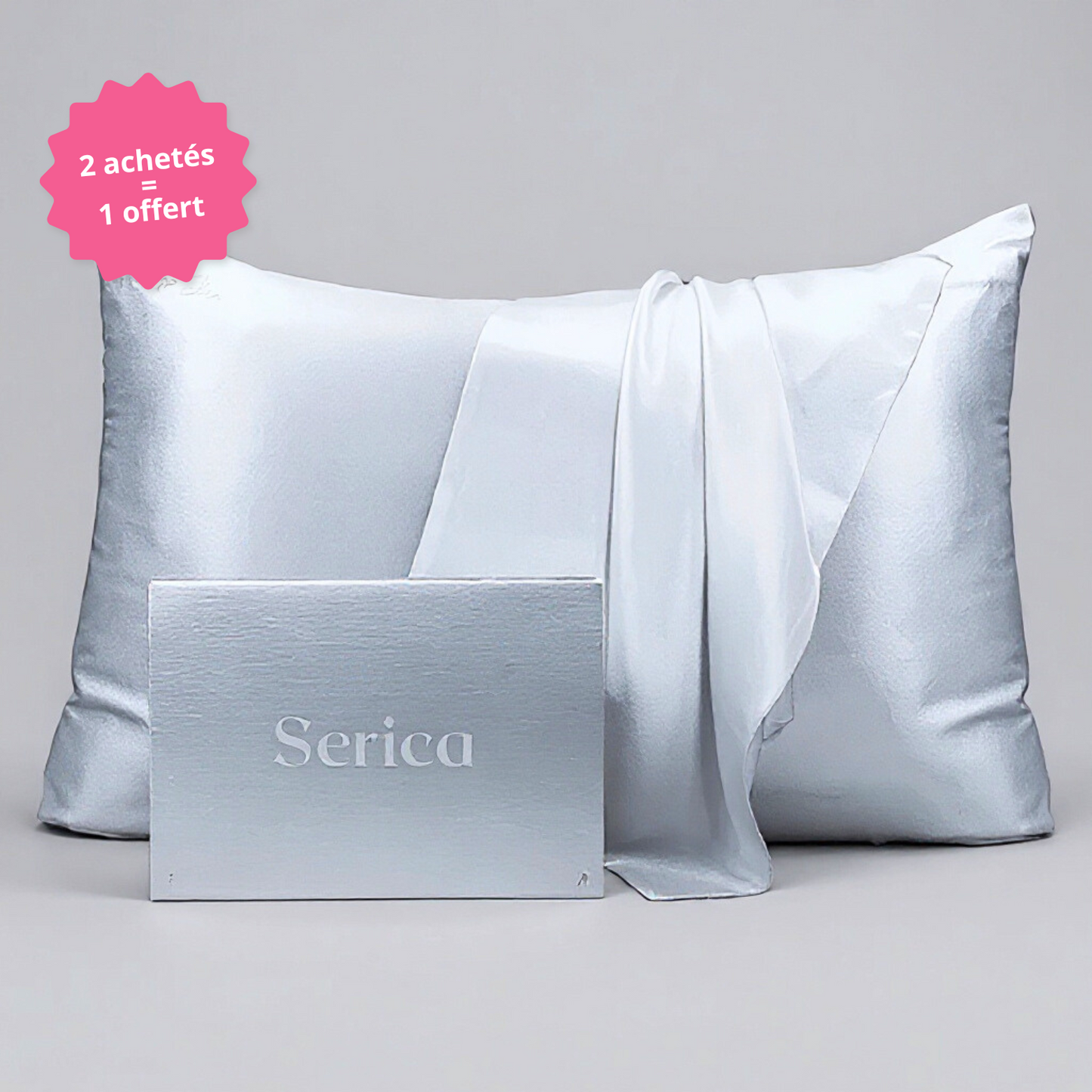 Taie d'oreiller 100% soie de mûrier