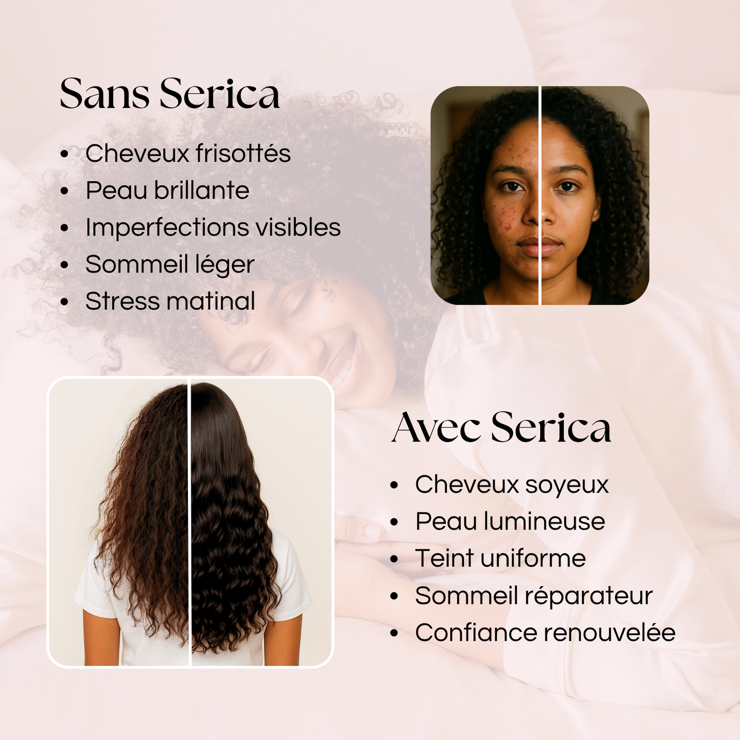 Taie d'oreiller 100% soie de mûrier