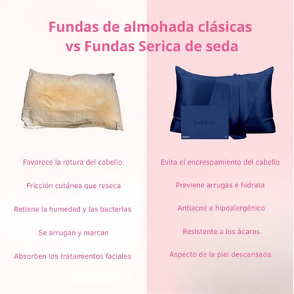 Funda de almohada 100 % seda