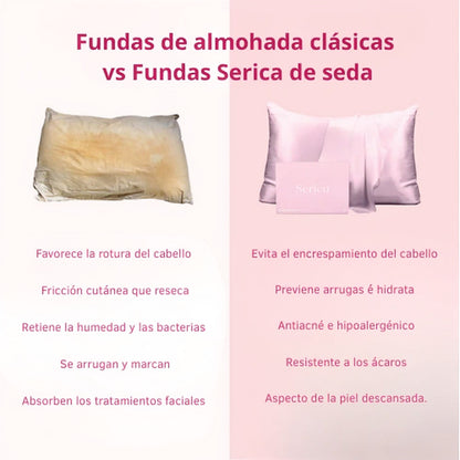 Funda de almohada 100 % seda